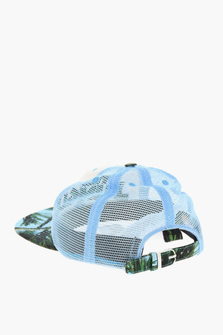 Mesh Hat with Embroidery