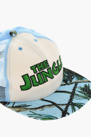 Mesh Hat with Embroidery