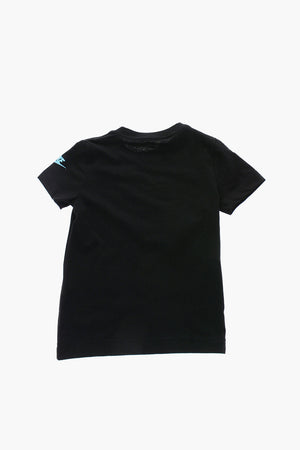 Cotton Crewneck T-Shirt STATIC FUTURA With Printed Logo