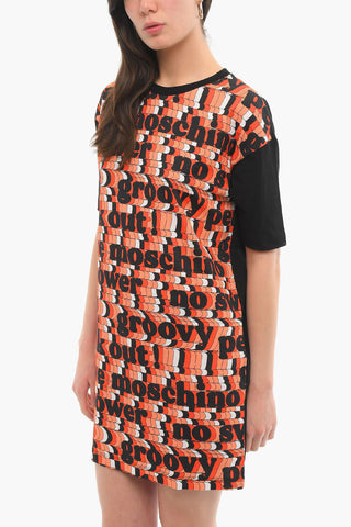 LOVE Short Sleeved Printed Dress