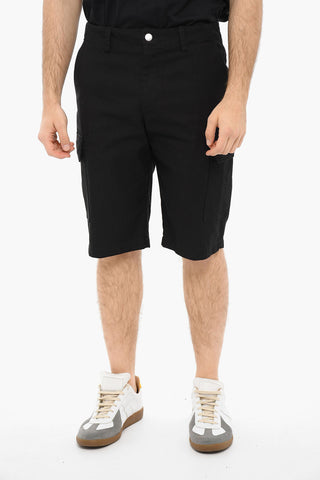 Shorts In Cotone Con Tasche Laterali