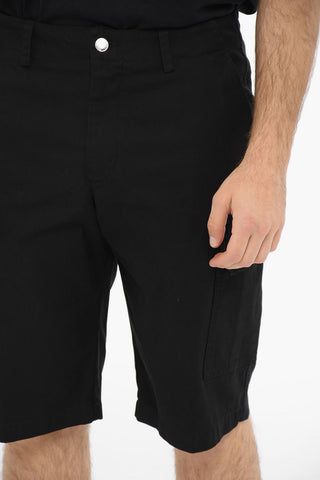 Shorts In Cotone Con Tasche Laterali