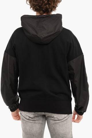 Double-Layered Half Zip HYBRID Baggy Fit Hoodie