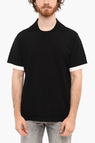 Loose Fit HYBRID KNITTED Short Sleeved Polo