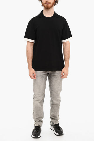 Loose Fit HYBRID KNITTED Short Sleeved Polo