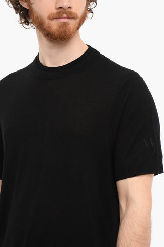 Loose Fit TECNO KNIT Short Sleeved T-shirt With Double Collar