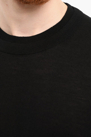 Loose Fit TECNO KNIT Short Sleeved T-shirt With Double Collar