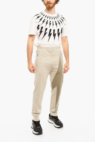 Color Block Skinny Fit TRI-COLOUR BOLT Joggers