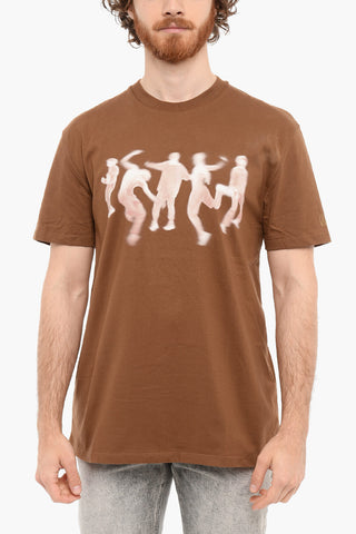 Slim Fit Printed BLURRED DANCERS Short Sleeved T-shirt