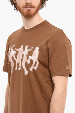 Slim Fit Printed BLURRED DANCERS Short Sleeved T-shirt