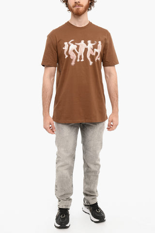 Slim Fit Printed BLURRED DANCERS Short Sleeved T-shirt