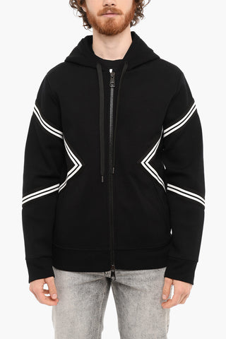 Neoprene Slim Fit Sweatshirt with Zip Closure