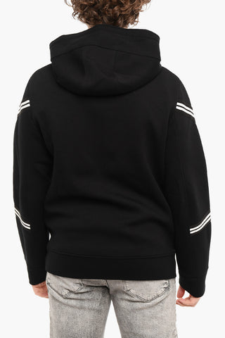 Neoprene Slim Fit Sweatshirt with Zip Closure