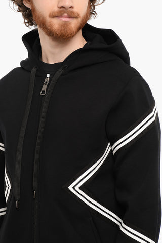 Neoprene Slim Fit Sweatshirt with Zip Closure