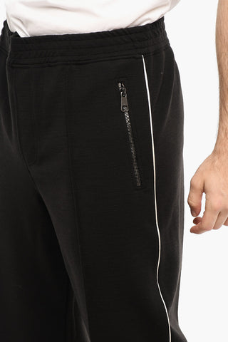 Joggers Loose Fit Con Bande Laterali a Contrasto