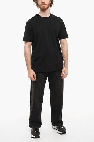 Crewneck BOLT BADGE Short Sleeved T-shirt With Patch