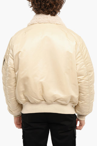 ALPHA INDUSTRIES Padded Jacket with Faux Fur Trims