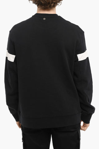 Patch Pocket HORIZONTAL BOLT Crew-Neck Sweatshirt