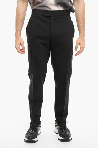 Pantaloni Cargo Skinny Fit in Cotone