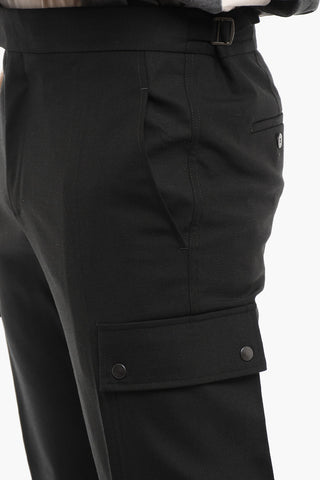 Pantaloni Cargo Skinny Fit in Cotone