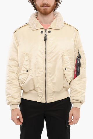 ALPHA INDUSTRIES Padded Jacket with Faux Fur Detail