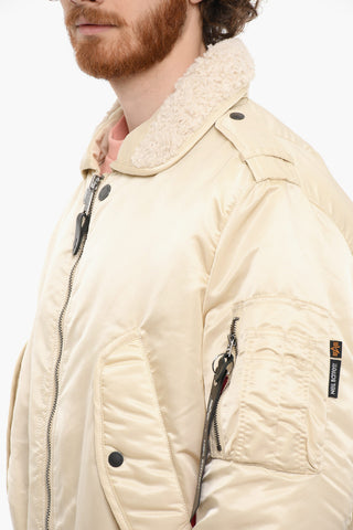 ALPHA INDUSTRIES Padded Jacket with Faux Fur Detail
