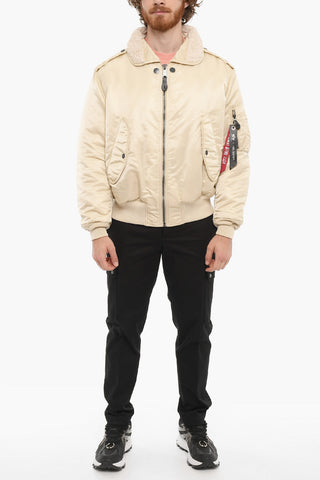 ALPHA INDUSTRIES Padded Jacket with Faux Fur Detail