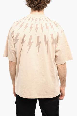 Two-Tone Easy Fit FAIR-ISLE THUND Crew-Neck T-shirt