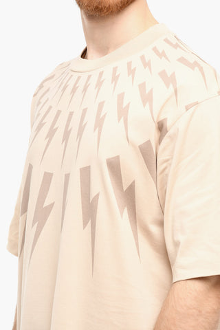 Two-Tone Easy Fit FAIR-ISLE THUND Crew-Neck T-shirt