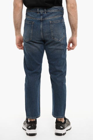 Two-Tone Loose Fit Jeans 19cm