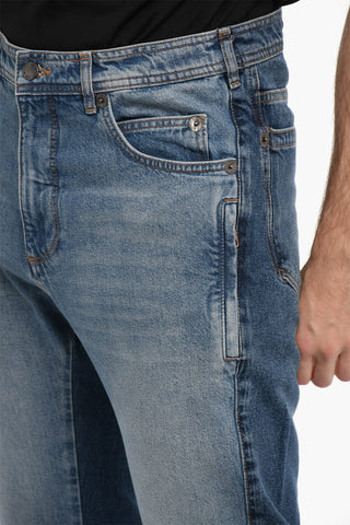 Two-Tone Loose Fit Jeans 19cm