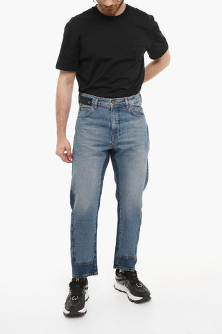 Two-Tone Loose Fit Jeans 19cm
