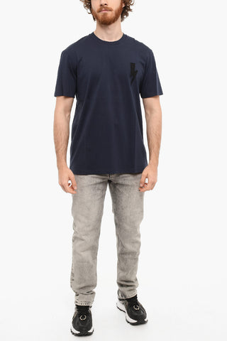 T-shirt A Maniche Corte BOLT BADGE Girocollo Con Patch