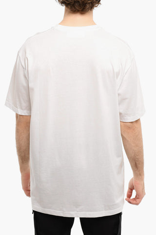 Crew-Neck CHALK BOLT T-shirt with Spray Effect