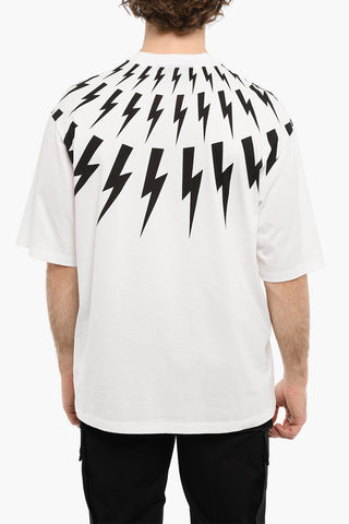 Easy Fit Printed FAIR-ISLE THUNDERBOLT Short Sleeved T-shirt