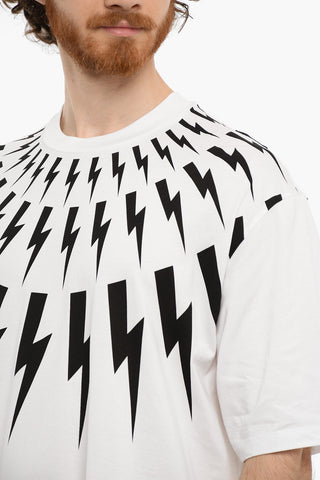 Easy Fit Printed FAIR-ISLE THUNDERBOLT Short Sleeved T-shirt