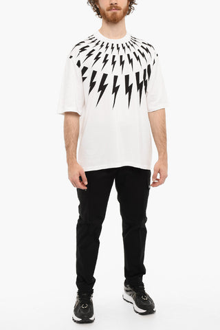 Easy Fit Printed FAIR-ISLE THUNDERBOLT Short Sleeved T-shirt