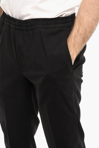 Low-Waist Virgin Wool Blend Loose Fit Casual Pants