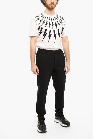Low-Waist Virgin Wool Blend Loose Fit Casual Pants