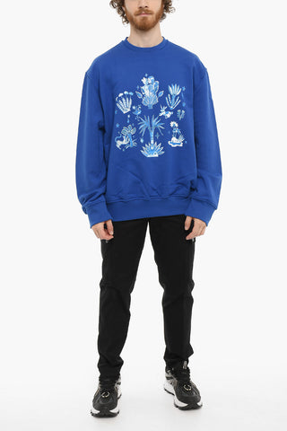 Printed Easy Fit DANCING IN THE Crew-Neck Sweatshirt