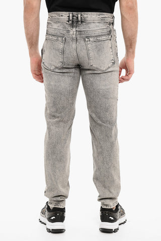 Acid Wash Effect Carrot Fit Jeans 17cm