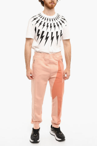 Color Block Skinny Fit TRI-COLOUR BOLT Joggers