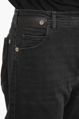 Dark Wash Baggy Fit Jeans with Logo at The Button 23cm