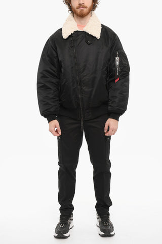 ALPHA INDUSTRIES Giubbotto Imbottito con Rifiniture in Ecopelliccia