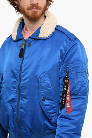 ALPHA INDUSTRIES Padded Jacket with Faux Fur Detail