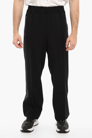 Low-Waist Virgin Wool Blend Loose Fit Casual Pants