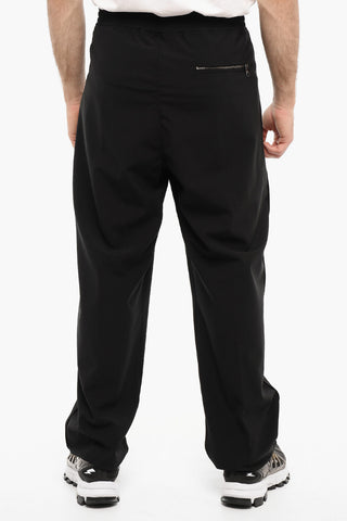 Low-Waist Virgin Wool Blend Loose Fit Casual Pants