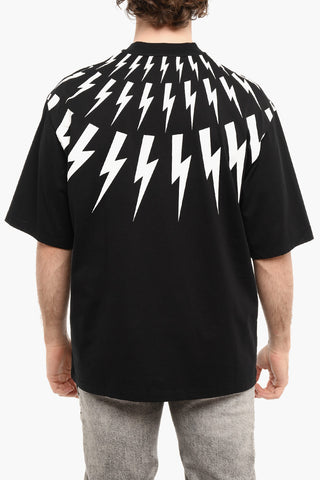 Easy Fit Printed FAIR-ISLE THUNDERBOLT Short Sleeved T-shirt