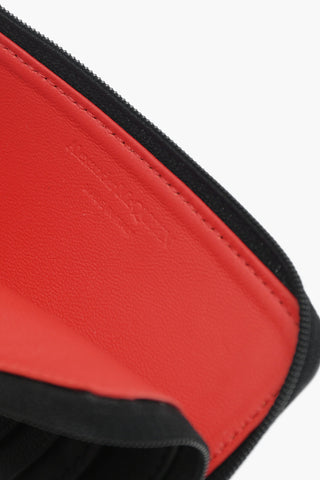 leather card holder with zip closure