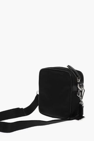 Nylon BEARBRICK Crossbody Bag with Leather Trims
